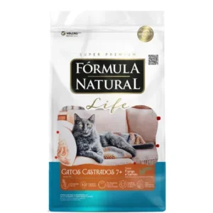 Ração Fórmula Natural Life Gatos Castrados Sênior Frango e Salmão 1kg