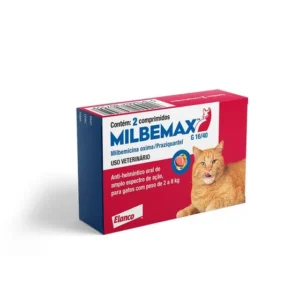 Vermífugo Milbemax G Gatos 2 a 8kg - Caixa c/2 comprimidos