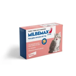 Vermífugo Milbemax G Gatos até 2kg - Caixa c/2 comprimidos