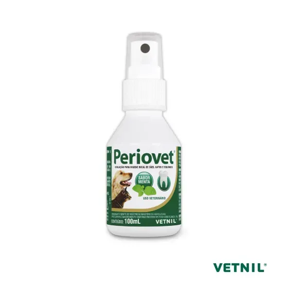 Spray Periovet Antiséptico para Cães e Gatos - Menta 300ml