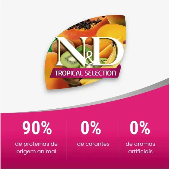 Ração N&D Tropical Selection Cães Adultos Raças Pequenas Salmão 2 kg - Imagem 4