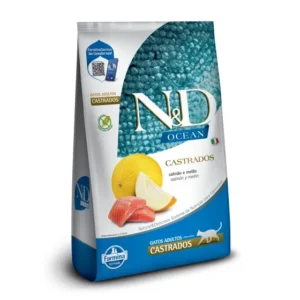 Ração N&D Ocean Gatos Adultos Castrados Salmão e Melão 1,5 kg