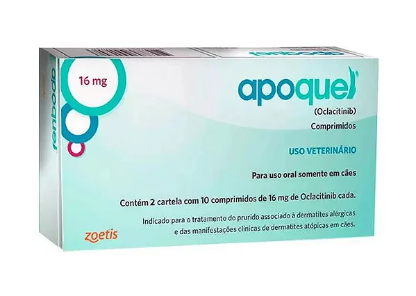 Apoquel 16mg - Tratamento para Coceira em Cães